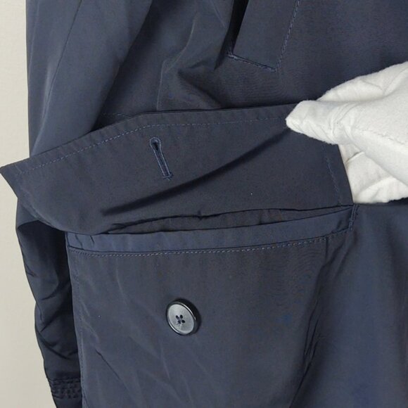 NWT Tasso Elba Raincoat Navy Blue Midlength Versatile All Seasons XL - Picture 9 of 13